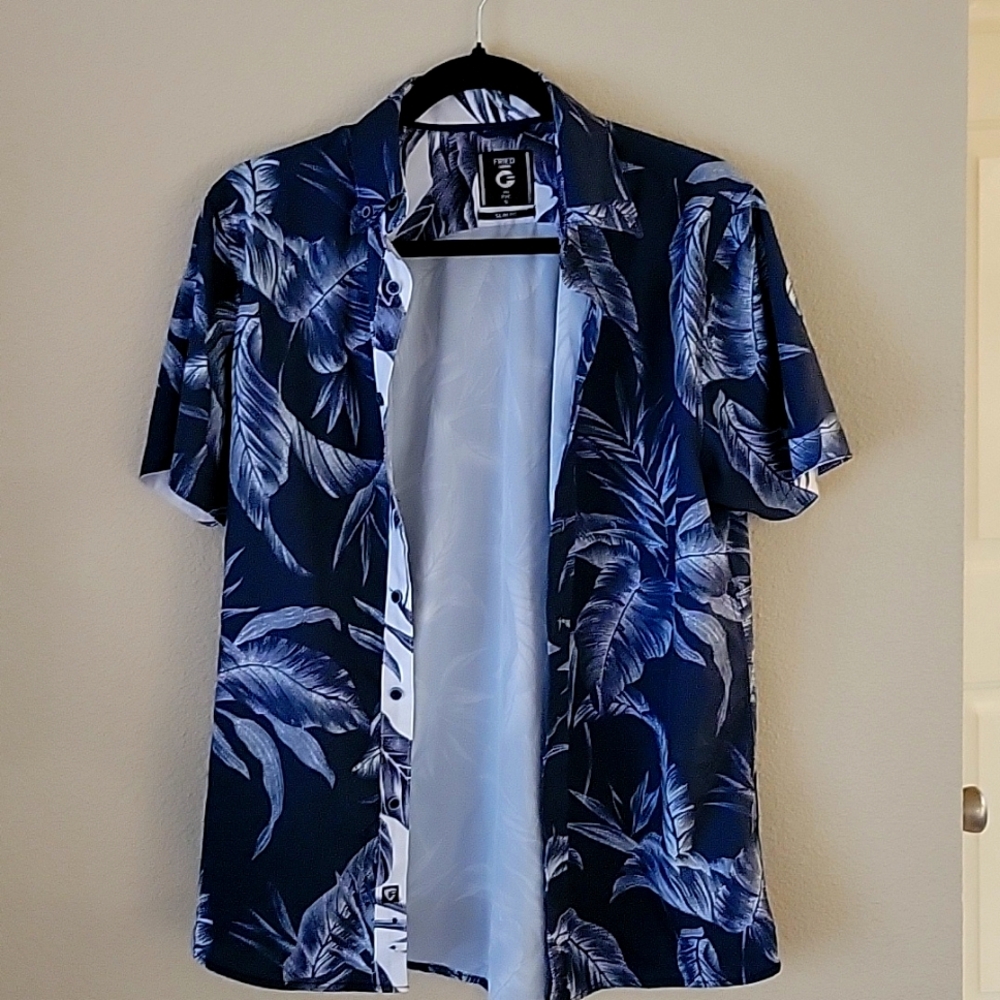 Fried Denim Slim Fit Dress Shirt